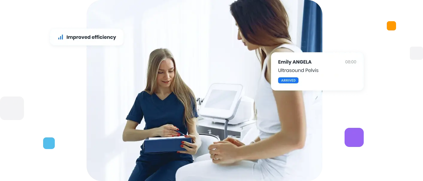 Modality worklist integration illustration