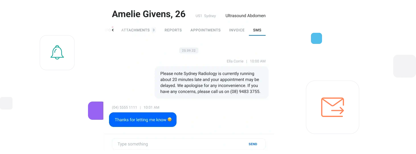 Two-way patient SMS conversation