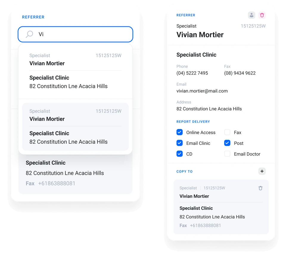 Referrer management workflow