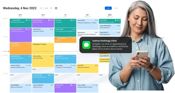 Scheduling dashboard on mobile